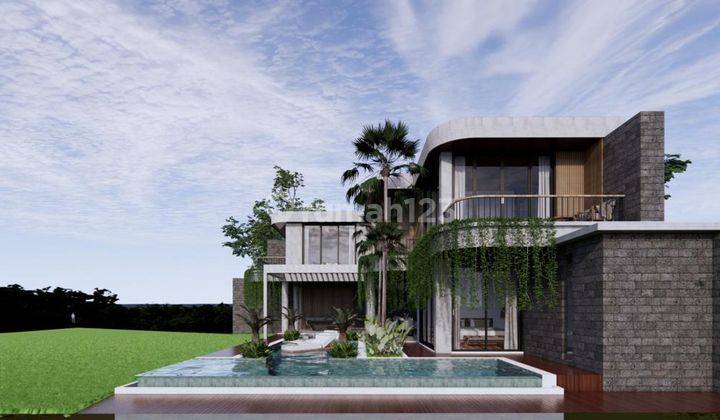 Villa for sale with rice field and jungle view in Mas Ubud 1