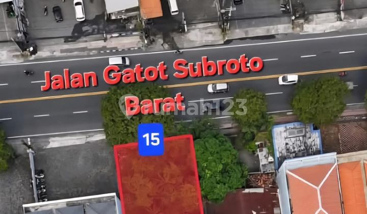 Tanah Premium Jalan Utama Gatot Subroto Barat Denpasar Bali