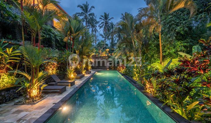 For Sale Fully Furnished Villa With Large Garden View Of Jungle, River And Rice Fields In Ubud For Sale Fully Furnished Villa With Large Garden View Of Jungle, River And Rice Fields In Ubud