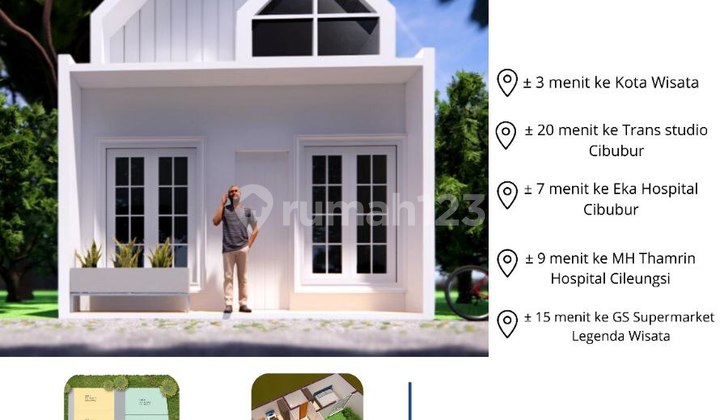 Rumah Murah Cantik Minimalis Lingkungan Asri di Bogor 1