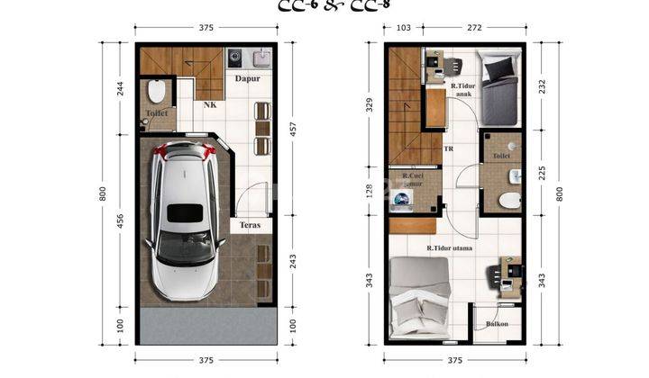 Rumah Murah Cantik Minimalis di Pisangan Baru Jakarta Timur 2