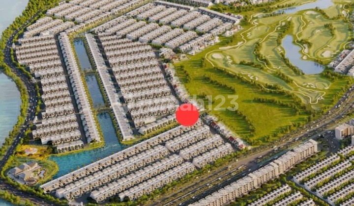 Residential Plot Hoek Permata Golf PIK 2 450M2 15X30 Lake View Ready to Build