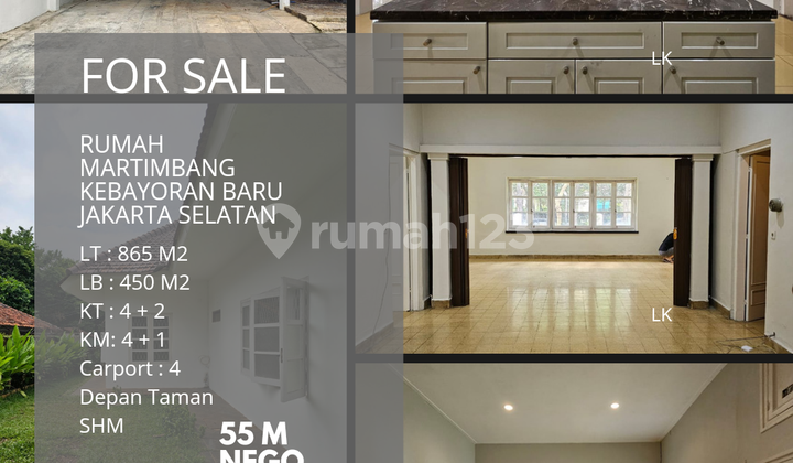Dijual Rumah Asri Kebayoran Baru, Jakarta Selatan 