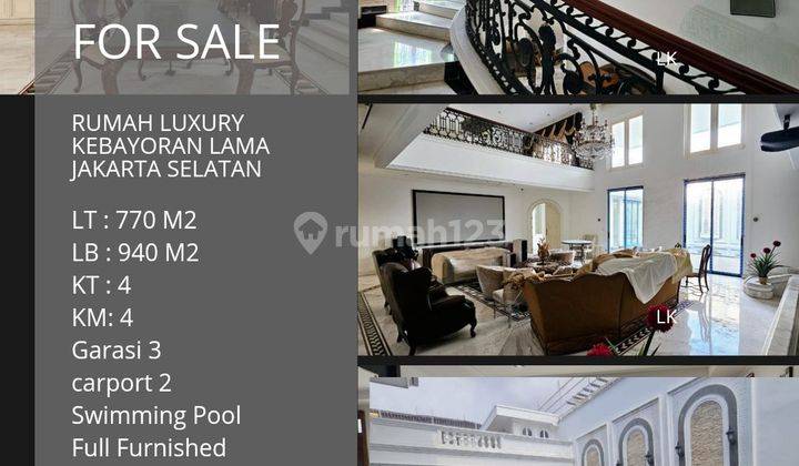 Dijual Rumah Luxury Kebayoran Lama, Jakarta Selatan 1