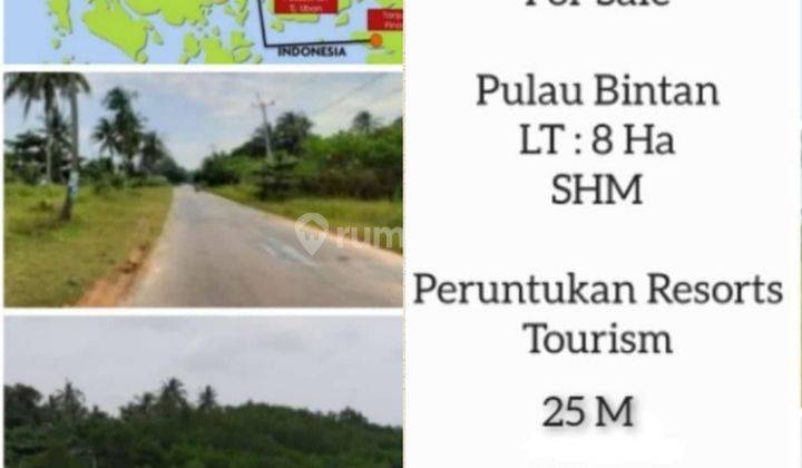 Dijual Lahan Tanah di Bintan , Riau 1