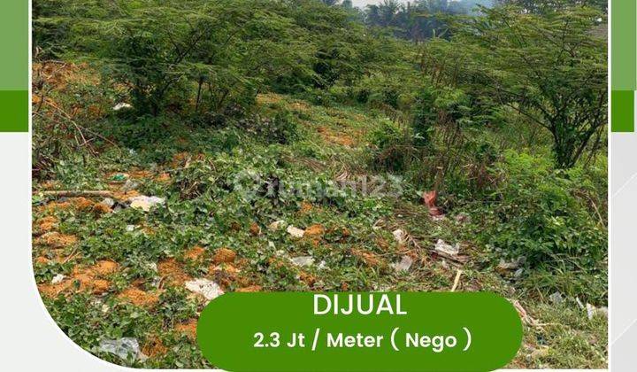 Dijual Cepat Lahan Tanah Jalan Raya Leuwiliang, Bogor. Jawa Barat 1