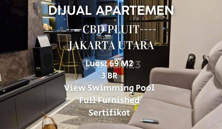 Dijual Apartemen CBD Pluit 3 BR Bagus Full Furnished. Jakarta Utara 1