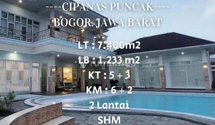 Dijual Villa Luxury Full Furnish 2 Lantai di Cipanas Puncak Bogor 1