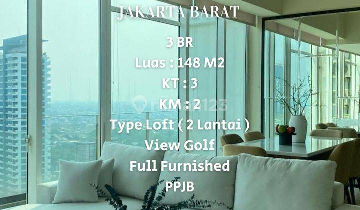 Disewakan/Dijual Apartemen Satu8 Residence 3 Br Full Furnished. Kedoya. Jakarta Barat 1