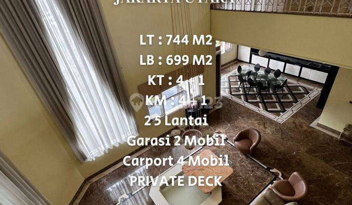 Dijual Rumah Luxury 3 Lantai, Hook  Private Deck . Pantai Mutiara.Jakarta Utara 1