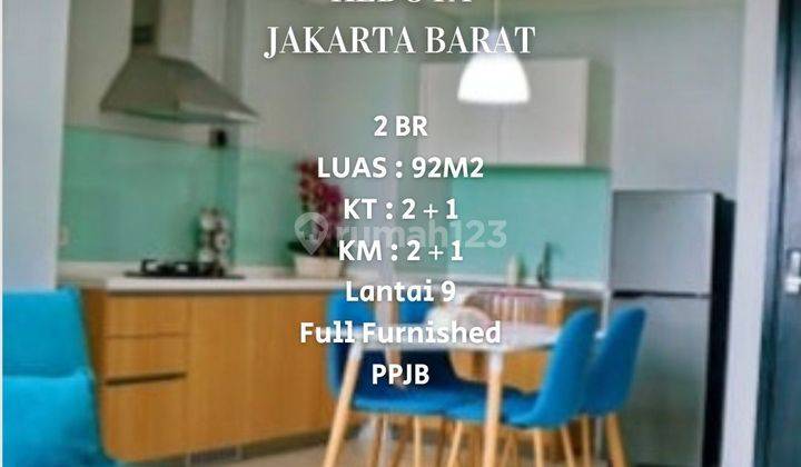 Dijual dan Disewakan Apartemen Satu8 Residence 2 BR Full Furnished. Kedoya. Jakarta Barat 1