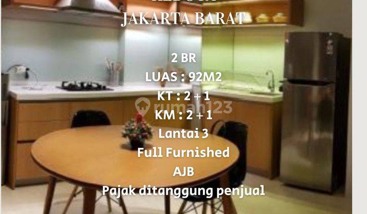 Dijual Apartemen Satu8 Residence 2 BR Full Furnished, Kedoya.Jakarta barat 1