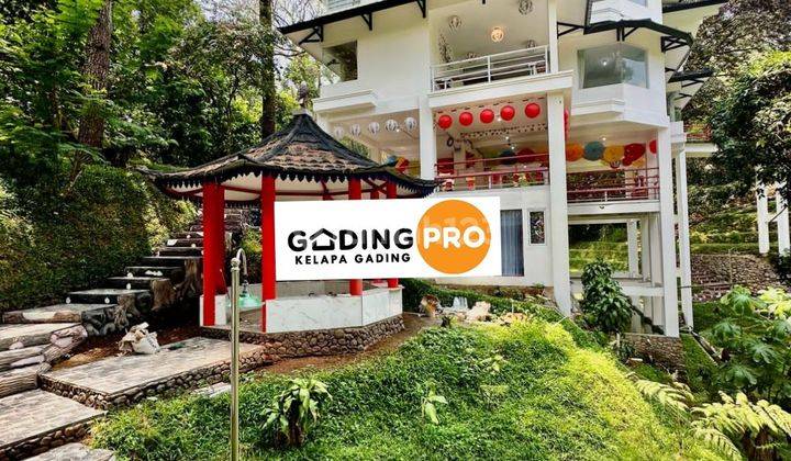 Dijual Villa Alam Pegunungangan dan sejuk 4 Lantai Modern Japanese Style, Megamendung Puncak 2