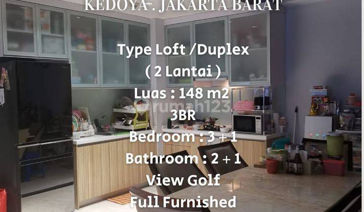 Dijual dan Disewakan Apartemen Satu8 Satu8 Residence 3 Br view Golf, Kedoya. Jakarta Barat 1