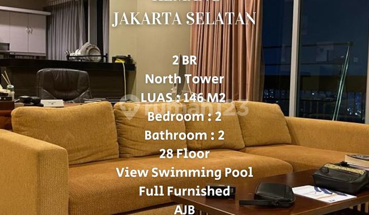 For Sale Apartment The Mansion At Kemang 2 Bedrooms, Fully Furnished South Jakarta