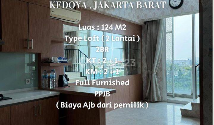 Dijual Rugi Apartemen Satu 8 Residences 2 BR Furnished, Kedoya. Jakarta Barat 1