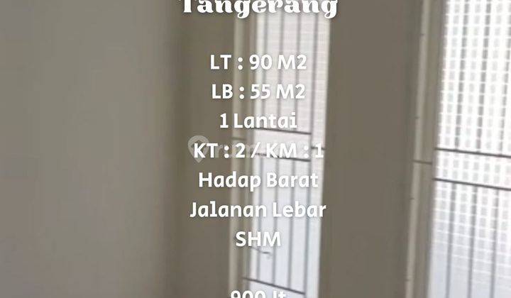 Dijual Rumah 1 Lantai Di Karawaci Residence, Tangerang 1