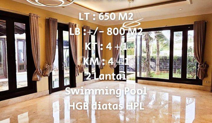 Dijual Rumah Ngantong  Mediteranian Style  + Dermaga, Swimming Pool Di Pantai Mutiara, Jakarta Utara 1