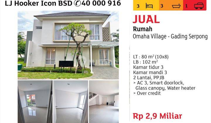 Jual Rumah Omaha Village Gading Serpong 1