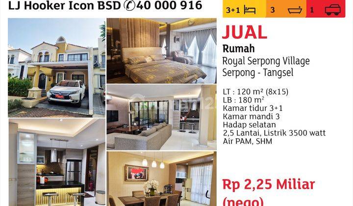 Jual Rumah Royal Serpong Village Tangsel 1