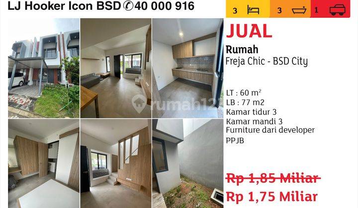 Dijual Rumah Freja Chic Bsd City  1