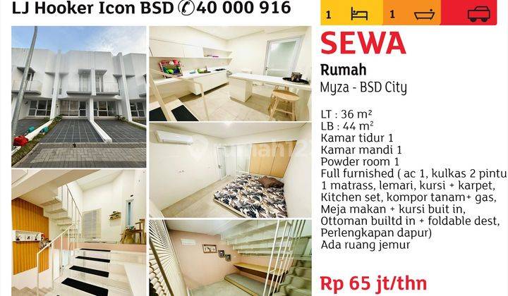 Sewa Rumah Myza Bsd City 1