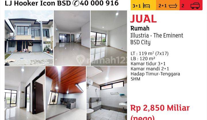 Jual Rumah Illustria The Eminent Bsd City 1