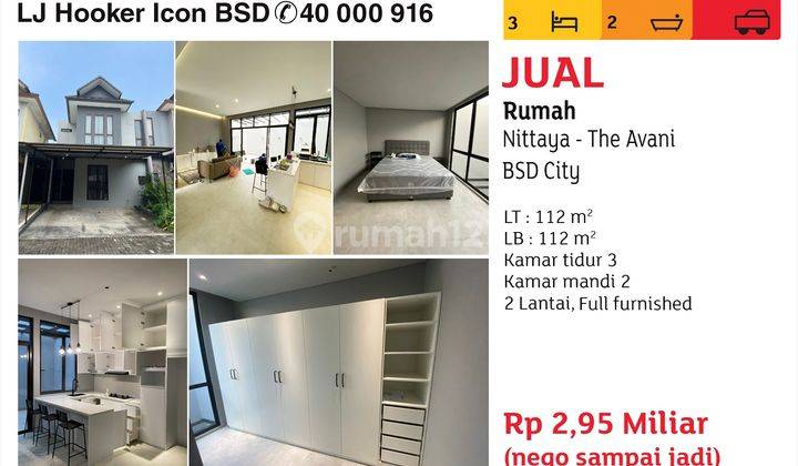 Dijual Rumah Nittaya The Avani Bsd City  1