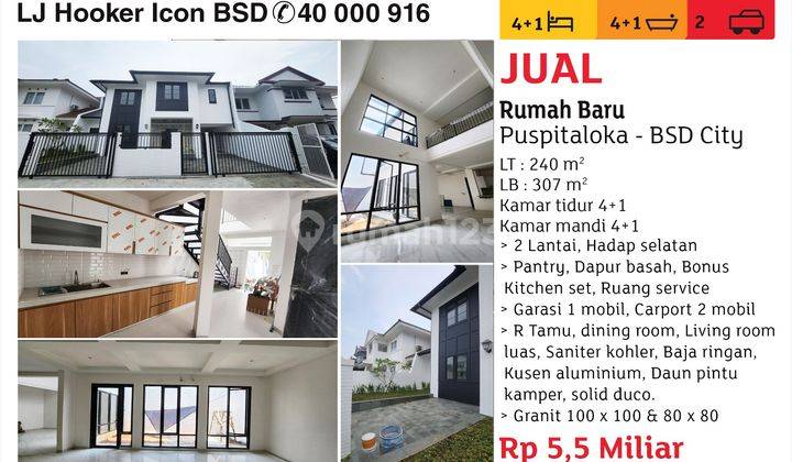 Jual Rumah Baru Pupitaloka Bsd City  1