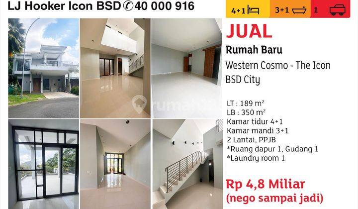 Jual Rumah Baru Western Cosmo The Icon Bsd City  1