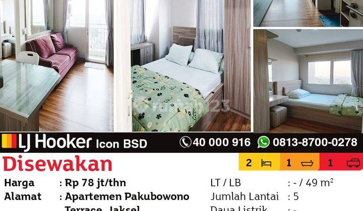 Disewakan Apartemen Pakubowono Terrace, Jaksel 1