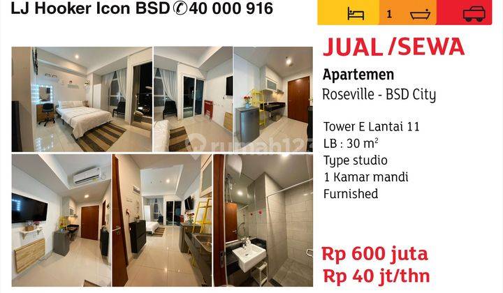 Jual Sewa Apartemen Roseville Bsd City 1