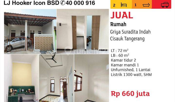 Jual Rumah Griya Suradita Indah Cisauk Tangerang 1