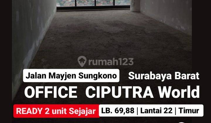 Dijual Office Ciputra World Surabaya- Ready 2 Unit Sejajar - Lantai 22 - View Jalan Mayjen Sungkono  2