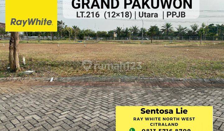 Dijual Tanah Grand Pakuwon South Victoria 216 m² Utara - Kotak 1