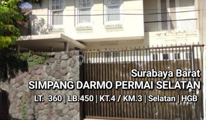 Rumah Simpang Darmo Permai Selatan - Modern Mewah Luas 360 m2 + Garasi Carport  1