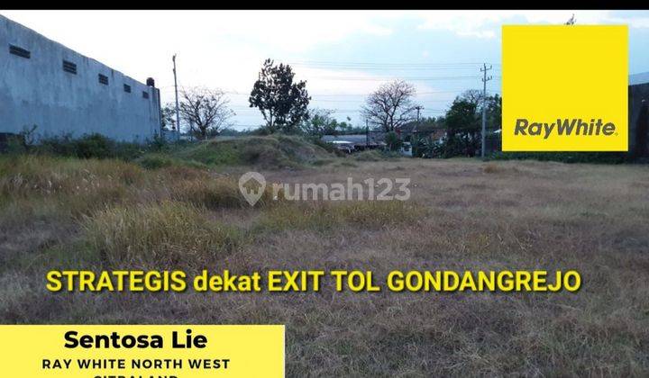 1,1 Ha Tanah di Ds Wonorejo - Gondangrejo - Karanganyar - Jawa Tengah  Strategis Dekat EXIT TOL 1