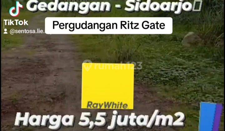 2750 m2 Tanah Industri Pergudangan Ritz Gate Gedangan Sidoarjo - Siap Bangun Sudah URUG -Bisa KPT 1