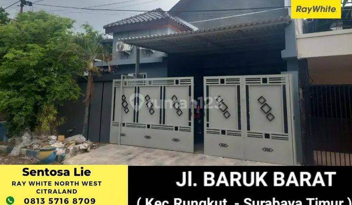 Rumah Baru Jalan Baruk Barat - Kedung Baruk - Rungkut Surabaya Timur  1