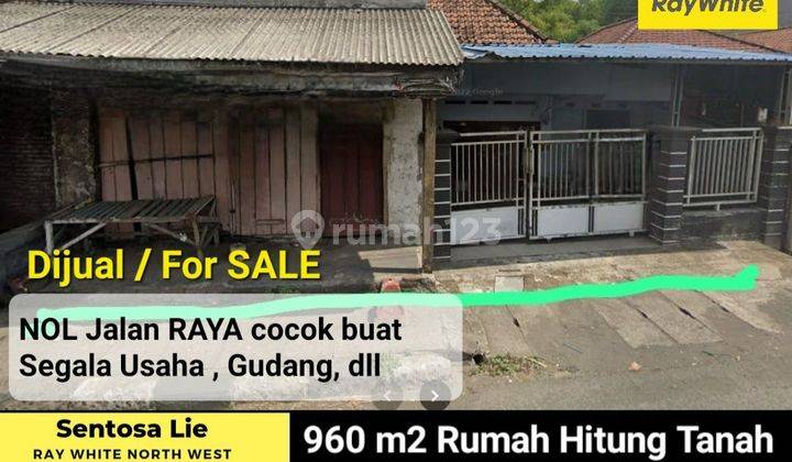 MURAH Rp.2jt-an/m2 Dijual 960 m2 Tanah Mojokerto JATIM Strategis Nol Jalan Lengkong - Trowulan  cocok buat Segala Usaha, Gudang, Workshop dll 1