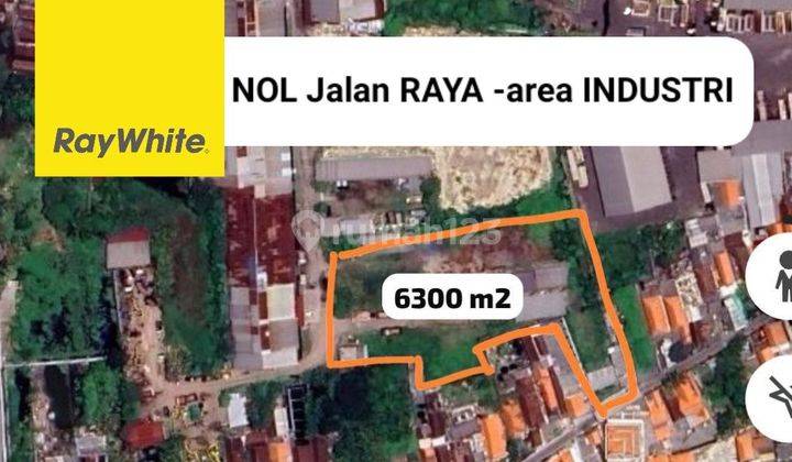 Disewakan 3800 m2 Tanah Nol Jalan Raya Gilang - kec.Taman - Sidoarjo  - Area Industri Cocok buat Parkiran Mobil 1