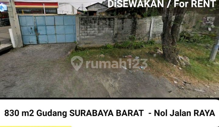 Disewakan 830 M2 Gudang Nol Jalan Raya Surabaya Barat - Jalan Raya Bangkingan - Lakarsantri Dekat Citraland, Raya Wiyung, Pakuwon Mall Surabaya Disewakan 830 M2 Gudang Nol Jalan Raya Surabaya Barat - Jalan Raya Bangkingan - Lakarsantri Dekat Citraland, Raya Wiyung, Pakuwon Mall Surabaya