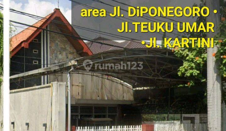 Dijual 393 M2 Rumah Surabaya Pusat Kota Area Jalan Diponegoro - Jalan Teuku Umar - Jalan R A Kartini.- Nol Jalan Raya Cocok Buat Segala Usaha 1