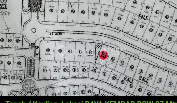 LANGKA 451 m² Tanah Kavling North Emerald Mansion Citraland Surabaya - RAYA KEMBAR - Row Jalan LEBAR 27 Meter