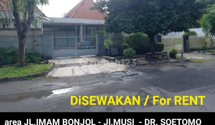 Disewakan 402 M2 Rumah Surabaya Pusat Kota Area Jalan.imam Bonjol - Dr.soetomo - Desain Jadoel Instagramable Cocok Buat Segala Usaha 1