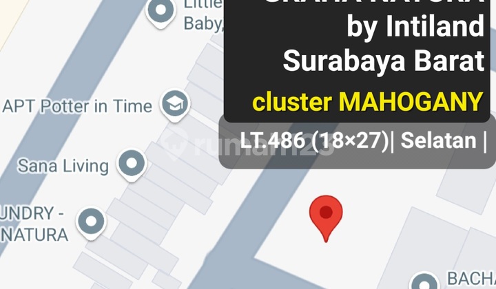 Murah Dijual 486 M2 Tanah Kavling Perumahan Graha Natura By Intiland Cluster Mahogany - Lokasi ******** Gwalk Citraland, Alam Galaxy, Pakuwon Mall, Ptc, Supermall Murah Dijual 486 M2 Tanah Kavling Perumahan Graha Natura By Intiland Cluster Mahogany - Lokasi ******** Gwalk Citraland, Alam Galaxy, Pakuwon Mall, Ptc, Supermall