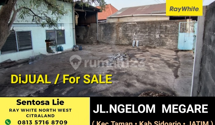 Dijual 1790 M2 Gudang Ngelom Megare - Kec. Taman - Kab. Sidoarjo - Jawa Timur