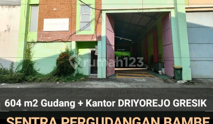 For Sale 604 M2 Warehouse in Bambe Warehouse Center - Driyorejo - Gresik, East Java. Strategic 40-Foot Container Access Close to Sumo Toll Road, Driyorejo-2 Toll Road, Karangpilang Toll Road.