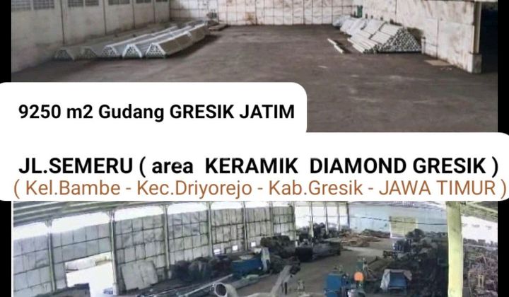 For Rent 9250 M2 Warehouse Gresik East Java on Semeru Street (Diamond Ceramic Area) - Bambe Village - Driyorejo District Gresik - Container Truck Access - Wide Road Row For Rent 9250 M2 Warehouse Gresik East Java on Semeru Street (Diamond Ceramic Area) - Bambe Village - Driyorejo District Gresik - Container Truck Access - Wide Road Row