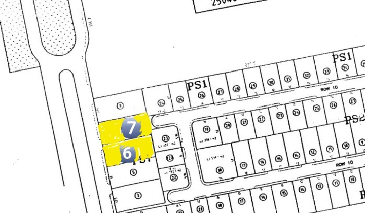 For Sale 2 Side-by-Side Land Plots Puri Sentra Raya Ps7 Citraland Surabaya - Zero Road Frontage on Twin Main Road Strategic Commercial Area Near USA Consulate